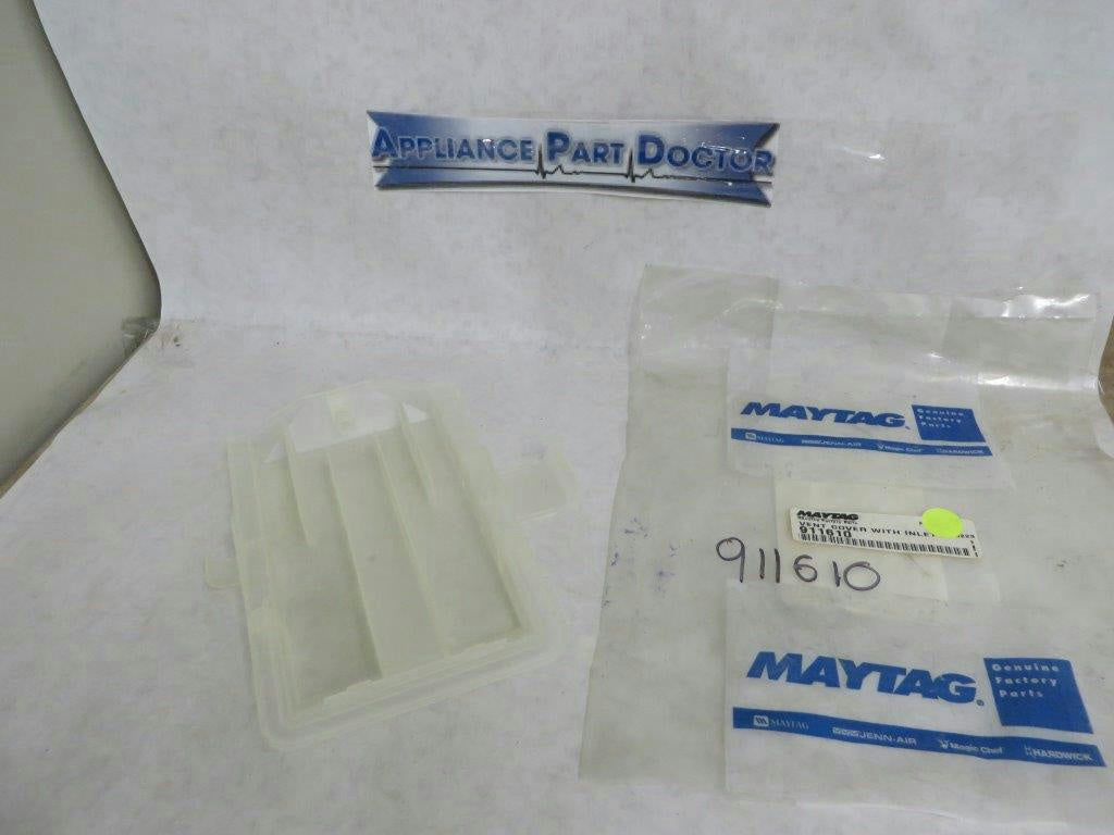 MAYTAG WHIRLPOOL DISHWASHER 911610 VENT COVER WITH INLET NEW MAYTAG WHIRLPOOL DISHWASHER 911610 VENT COVER WITH INLET NEW